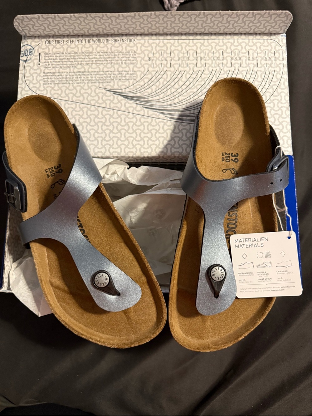 Birkenstock Women’s Gizeh Sandals — Metallic
